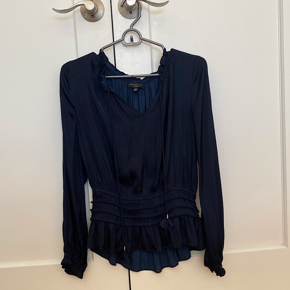 current air blouse, size small, navy blue